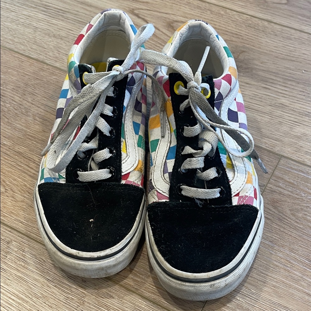 Colorful Checkered Kids Shoes